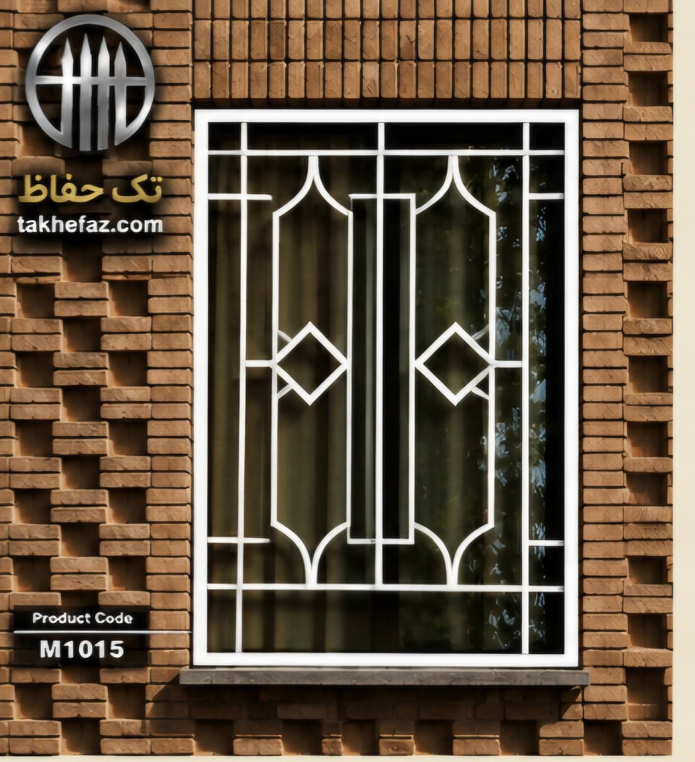 Window guard (2) حفاظ پنجره ساده مدرن کلاسیک کد m1015