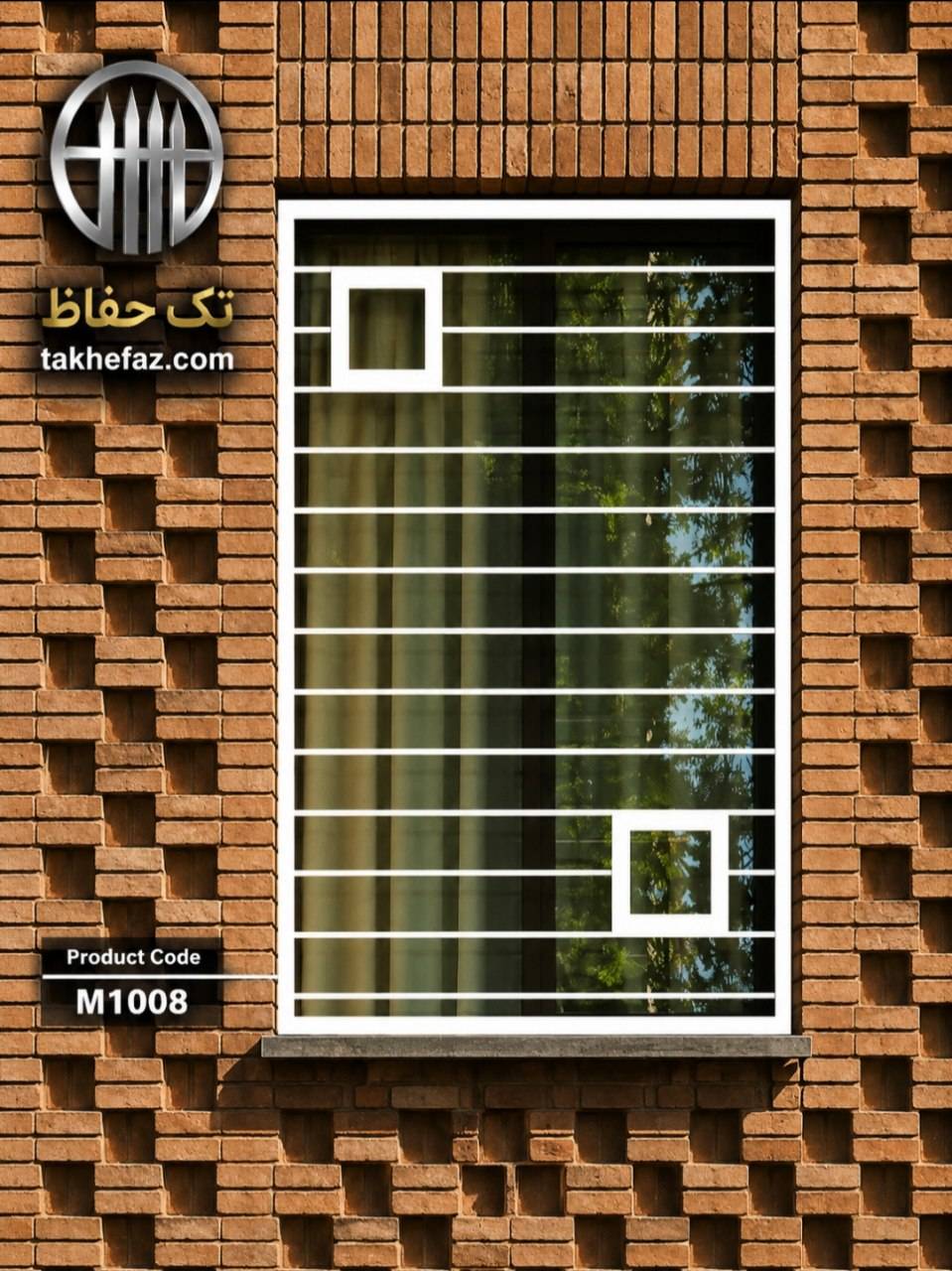 Window guard (4) حفاظ پنجره ساده مدرن کلاسیک کد m1008